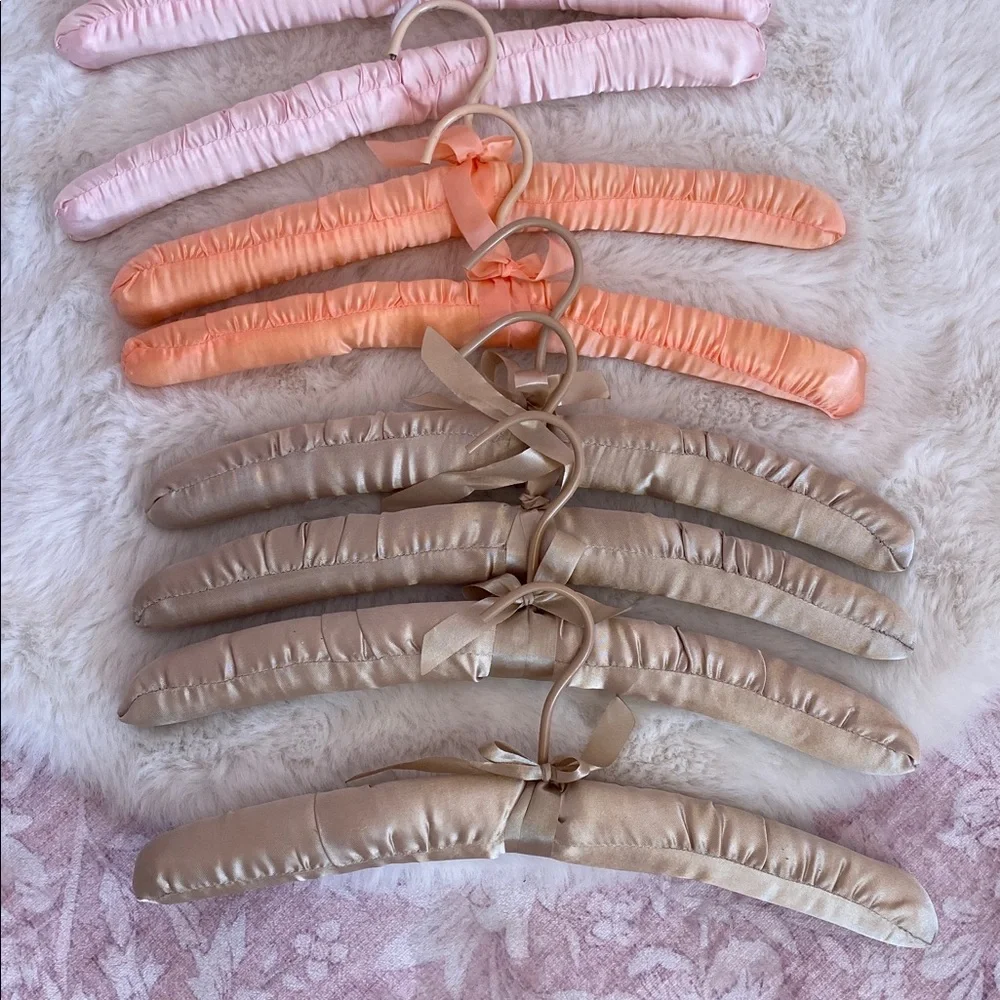 Set of Satin Padded Hangers in Assorted Colors
